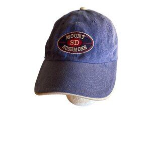 Mount Rushmore Blue Souvenir Hat Cap Adjustable